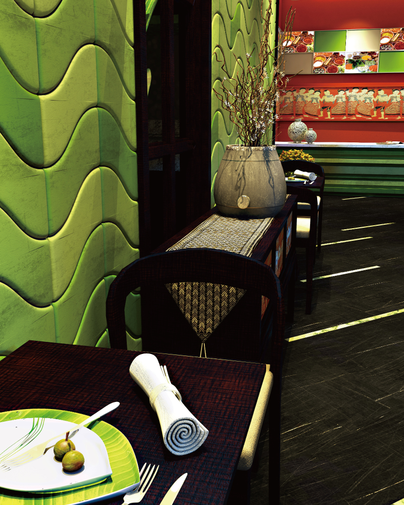 主粤菜特色餐厅设计-广州大椰一粉